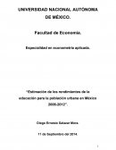 Vec para la economia mexicana