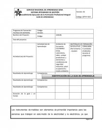 Programa de Formación: TECNICO EN SISTEMAS. Página 1