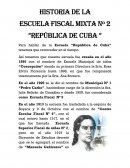 HISTORIA ESCUELA CUBA