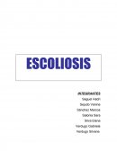 Escoliosis: de escolios, tortuoso a la desviación lateral de la columna en el plano frontal (también rotación de cuerpos vertebrales).