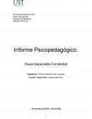 Informe Psicopedagogico TEL