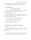 Indicadores Generales para el Análisis Tributario