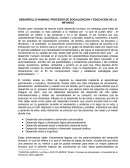 DESARROLLO HUMANO, PROCESOS DE SOCIALIZACION Y EDUCACION DE LA INFANCIA