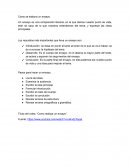 COMO SE ELABORA UN ENSAYO