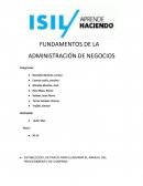 FUNDAMENTOS DE LA ADMINISTRACIÓN DE NEGOCIOS