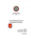 Ética Ley del Ejercicio de la Contaduría Pública