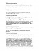 Violation of assumptions