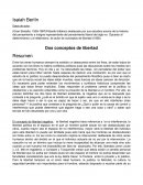 Dos conceptos de libertad