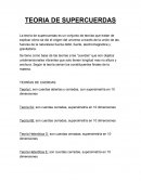 Teoría de supercuerdas