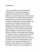 Lineamientos de español