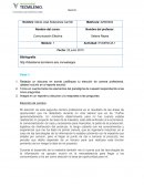 Redacta un discurso en donde justifiques tu elección de carrera profesional. (debes incluirlo en el reporte escrito)