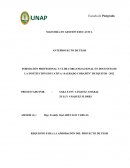 FORMACIÓN PROFESIONAL Y CLIMA ORGANIZACIONAL EN DOCENTES DE LA INSTITUCIÓN EDUCATIVA “SAGRADO CORAZÓN” DE IQUITOS - 2012