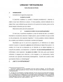 Lenguaje y metalenguaje