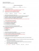 Prueba de lenguaje argumentación