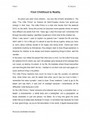 From Childhood to Reality