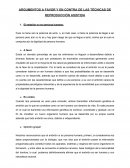 ARGUMENTOS A FAVOR Y EN CONTRA DE LAS TÉCNICAS DE REPRODUCCIÓN ASISTIDA