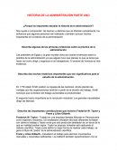 ¿Porque es importante estudiar la historia de la administración?