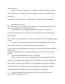 Lectura “La alegría de servir”