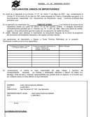 DECLARACION JURADA DE IMPORTADORES