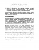 Aspectos generales de la empresa