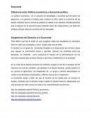 Política Económica y Economía Política