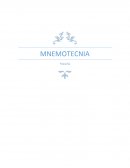 MNEMOTECNIA es una técnica u proceso basado en la asociación o vinculo para recordar alg