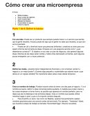 Como crear una microemprea