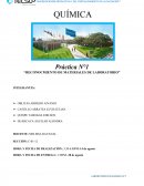 Práctica N°1 “RECONOCMIENTO DE MATERIALES DE LABORATORIO”