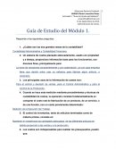 Guía de Estudio del Módulo 1. Responde a las siguientes preguntas
