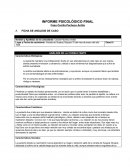 INFORME PSICOLÓGICO FINAL Caso Cecilia Pacheco Ardila