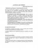 LA ESCUELA QUE APRENDE Miguel Ángel Santos Guerra