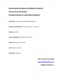 Integracion de estudios psicologicos. INFORME PSICOLÓGICO