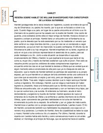 RESEÑA SOBRE HAMLET. Página 1