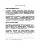Diseño metodologico