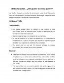 Resumen del Libro; Mi Comunidad!