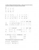 Algebra lineal. Utilice el método de eliminación de Gauss – Jordán, para encontrar todas las soluciones