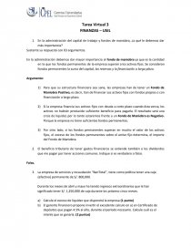 Tarea Virtual 3 FINANZAS – USIL. Página 1