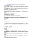 CAPITAL DE TRABAJO, CAPITAL FIJO Y FINANCIAMIENTO