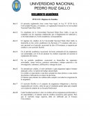 REGLAMENTO ACADÉMICO TÍTULO I: Régimen de Estudios