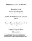 Historia social de la literatura y el arte