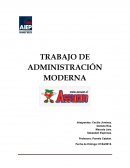 TRABAJO DE ADMINISTRACIÓN MODERNA empresa “ASSUAN”