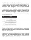 Pruebas de laboratorios en tratamientos quirurgicos