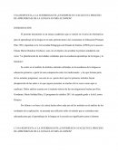 Aprendizaje de la lengua