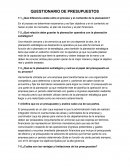 CUESTIONARIO DE PRESUPUESTOS