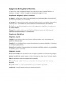 Subgeneros de los generos literarios