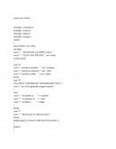 Uso de swich, proporcionar valor a incógnita y uso de do wile