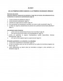 BLOQUE I DE LOS PRIMEROS SERES HUMANOS A LAS PRIMERAS SOCIEDADES URBANAS