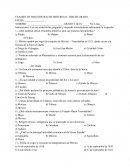 Examen de historia de México