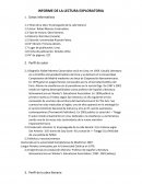 INFORME DE LA LECTURA EXPLORATORIA El perseguido de la calle Gerard