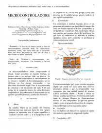 MICROCONTROLADORES. Los microcontroladores están conquistando el mundo. Página 1